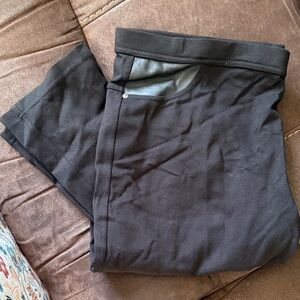 DKNY JEANS stretch Waistband faux black leather pockets- XXL